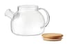 Custom Printed Bamboo Teapot Borosilicate Glass 850ml variant 3