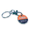 Custom Branded Trolley Coin Keyring (Stamped Iron Soft Enamel Infill) variant 3