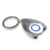 Custom Branded Wishbone Trolley Coin Keyring (Stamped Iron Soft Enamel Infill) variant 2