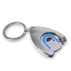 Custom Branded Wishbone Trolley Coin Keyring (Stamped Iron Soft Enamel Infill) variant 5
