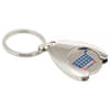 Custom Branded Wishbone Trolley Coin Keyring (Stamped Iron Soft Enamel Infill) variant 6