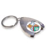 Custom Branded Wishbone Trolley Coin Keyring (Stamped Iron Soft Enamel Infill) variant 8