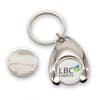 Custom Branded Wishbone Trolley Coin Keyring (Full Colour Print) variant 3