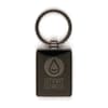 Promotional Rectangular Gun Metal Keyring variant 2