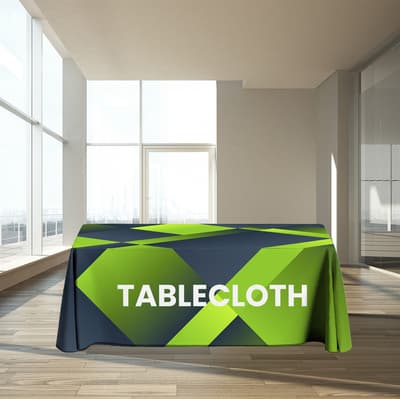 Printed Tablecloth all over print to 1 side