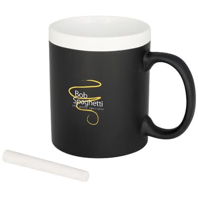 Promotional Chalk-write 330 ml ceramic mug