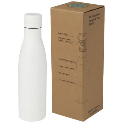 Custom Printed Vasa 500 ml RCS certified recycled stainless steel copper vacuum insulated bottle