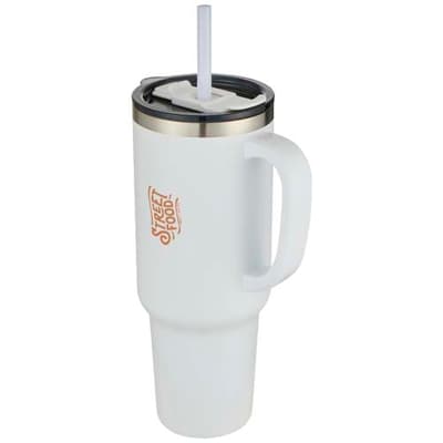 Custom Printed Sydney 1200 ml double wall RCS certified copper vacuum insulated tumbler with straw