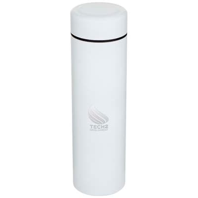 Custom Printed Taylor 450 ml double wall stainless steel flask with tea strainer