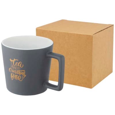 Custom Printed Cali 370 ml ceramic mug with matt finish