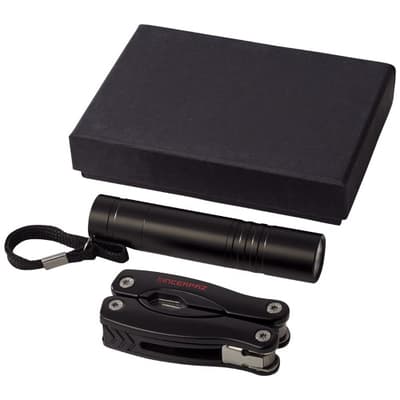 Branded Scout multi-function knife and LED flashlight set