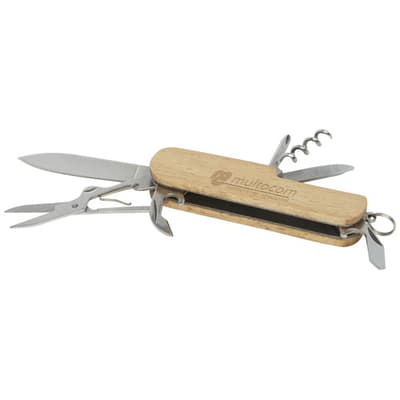Promotional Richard 7-function wooden pocket knife