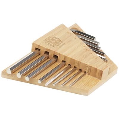 Promotional Allen bamboo hex key tool set