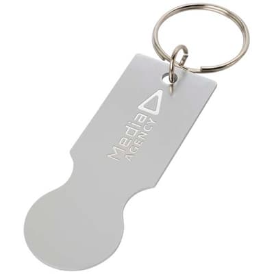 Promotional Rhea shopping cart keyring