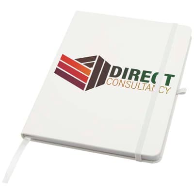 Promotional Teak A5 recycled hard cover notebook with lined pages