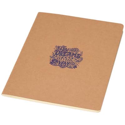 Promotional Slyk A5 kraft cahier notebook with dotted pages