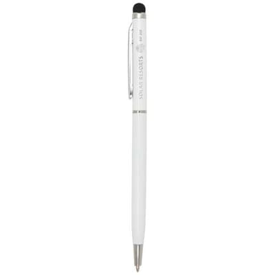 Promotional Ore aluminium ballpoint pen with stylus (blue ink)