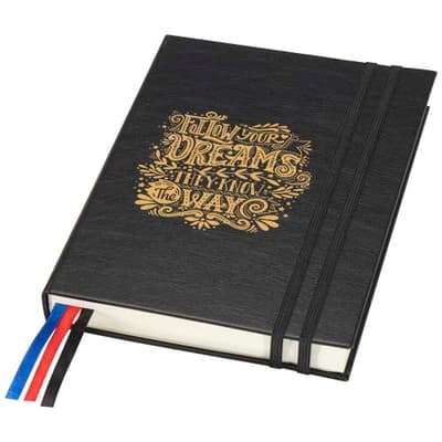 Promotional Alder A5 hard cover notebook