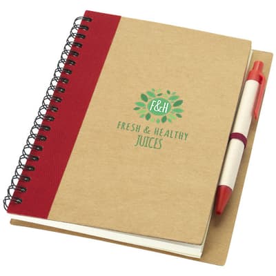 Promotional Priestly recycled notebook with pen