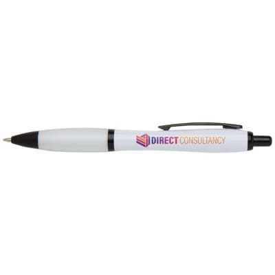 Promotional Nash recycled plastic ballpoint pen with black trims (black ink)