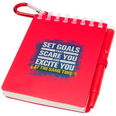 Lig Mini recycled outdoor soft cover notebook and ballpoint pen set (black ink)