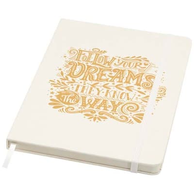 Promotional Bass A5 recycled hard cover notebook with lined pages