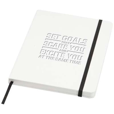 Promotional Holm A5 stone paper hard cover notebook with lined pages