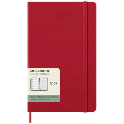 Promotional Moleskine hard cover 12 month weekly L planner