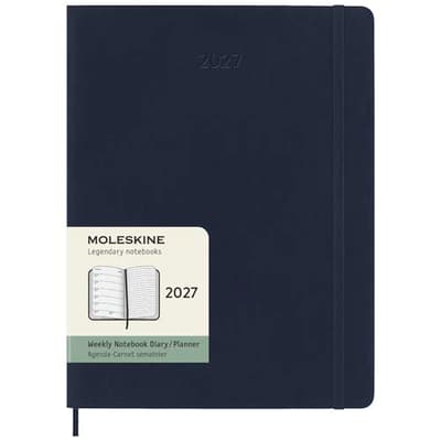 Promotional Moleskine soft cover 12 month weekly XL planner