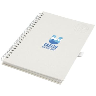 Promotional Dairy Dream A5 size reference recycled milk cartons spiral notebook