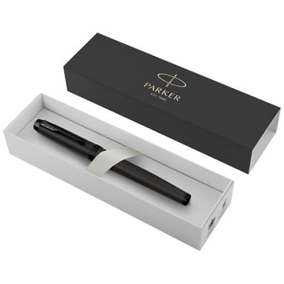 Promotional Parker IM achromatic rollerball pen (black ink)