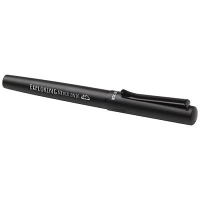 Promotional Lucetta recycled aluminium fountain pen (black ink)