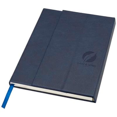 Promotional Alejandra A5 recycled plastic hard cover notebook