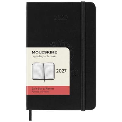 Promotional Moleskine hard cover 12 month PK daily planner