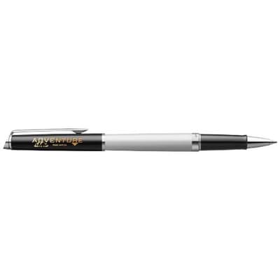 Promotional Hemisphere colour blocking rollerball pen with palladium trim (black ink)