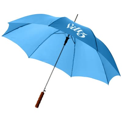 Promotional Lisa 23" auto open umbrella with wooden handle