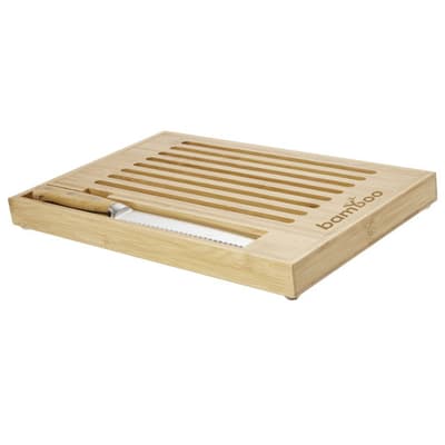 Promotional Pao bamboo cutting board with knife