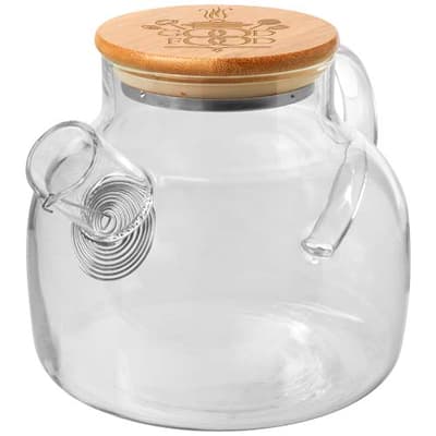 Promotional Zen tea pot with strainer and bamboo lid