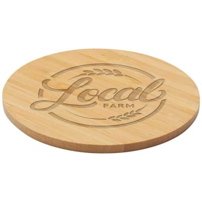 Custom Printed Cha bamboo coaster