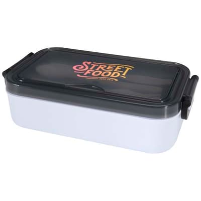 Promotional Snappy 1000 ml lunch box and cutlery set