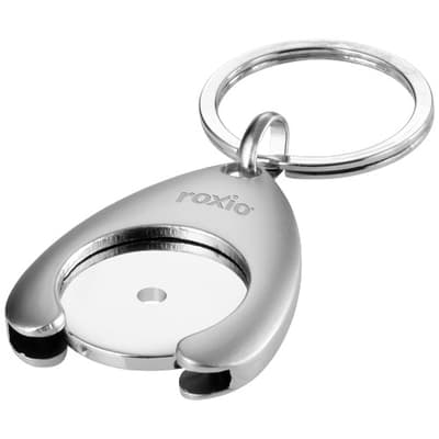 Custom Branded Trolley coin holder keychain