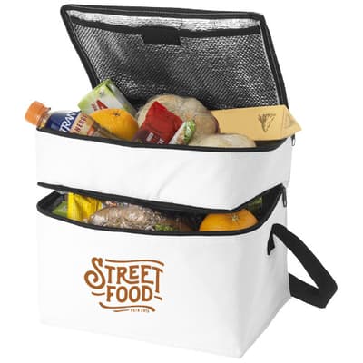 Custom Branded Oslo 2-zippered compartments cooler bag 13L
