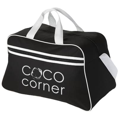 Custom Branded San Jose 2-stripe sports duffel bag 30L