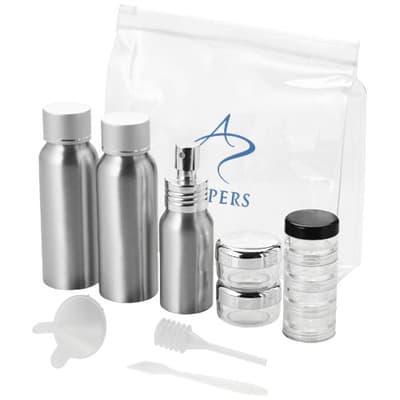 Custom Printed Traveler airline approved travel bottle set