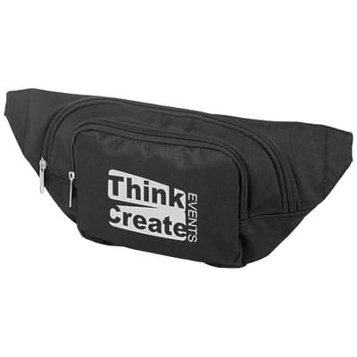 Custom Branded Santander waist bag with two compartments