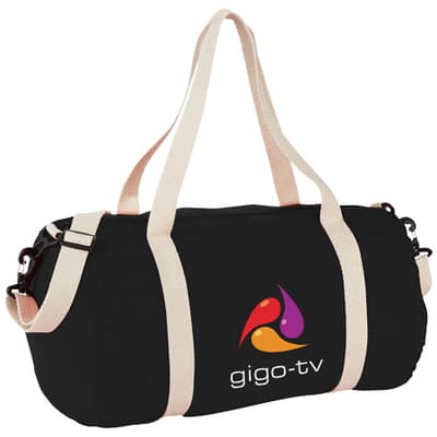 Custom Branded Cochichuate cotton barrel duffel bag 25L