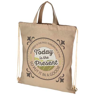Custom Branded Pheebs 210 g/m² recycled drawstring bag 6L