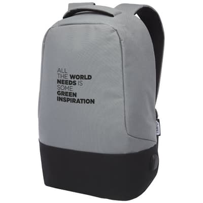 Custom Branded Cover GRS RPET anti-theft backpack 18L