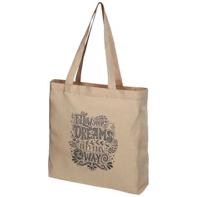 Custom Branded Pheebs 210 g/m² recycled gusset tote bag 13L