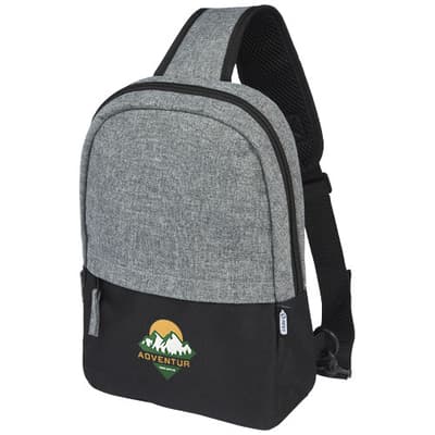 Custom Branded Reclaim GRS recycled two-tone sling 3.5L